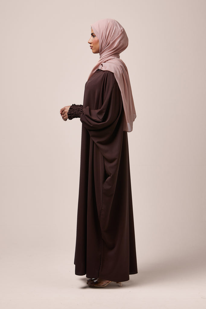 Brown Batwing Abaya