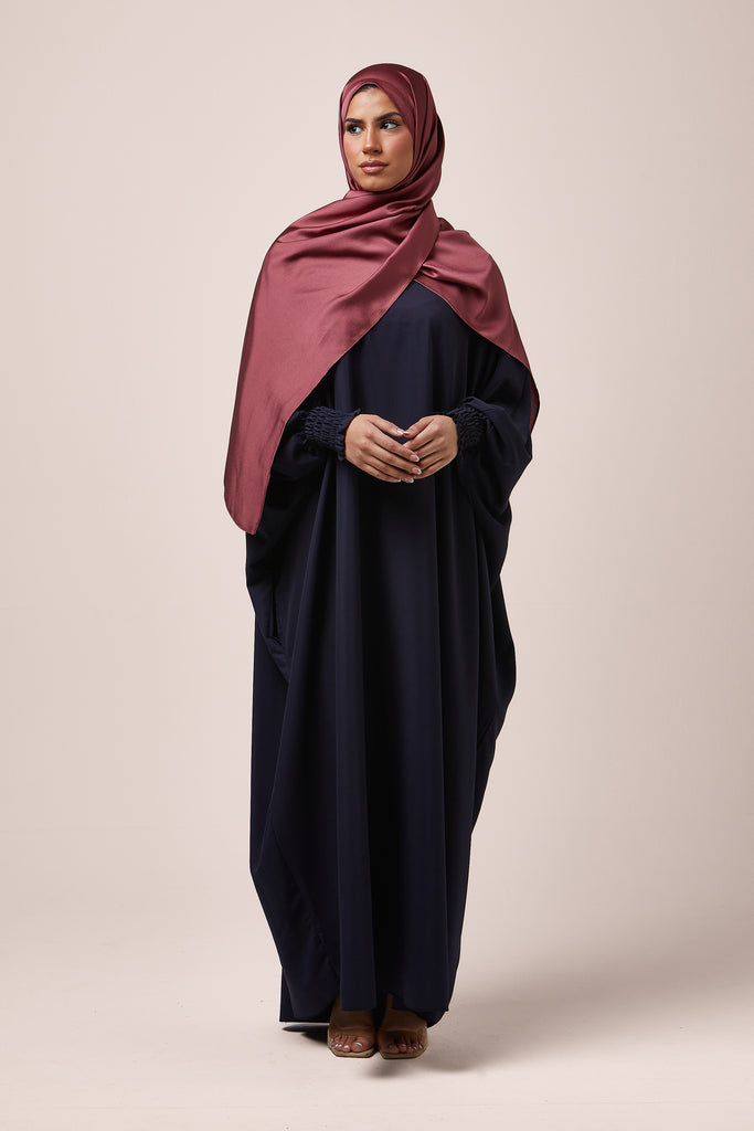 Navy Batwing Abaya