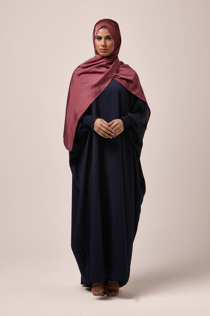 Navy Batwing Abaya