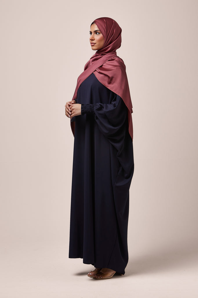 Navy Batwing Abaya