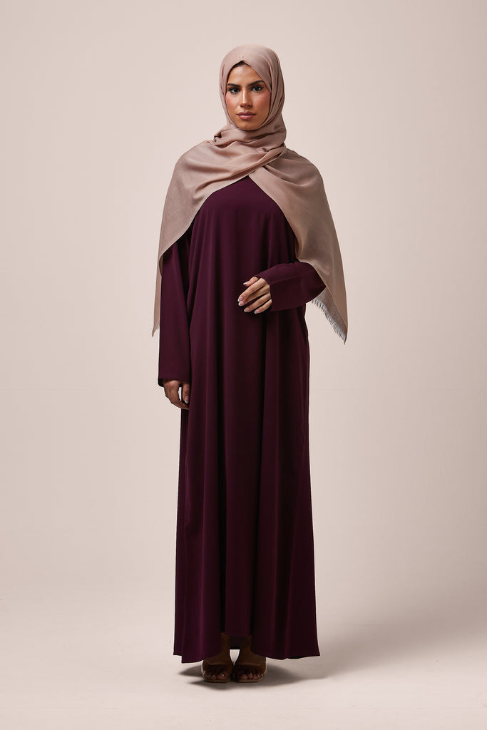 Purple Plain Abaya