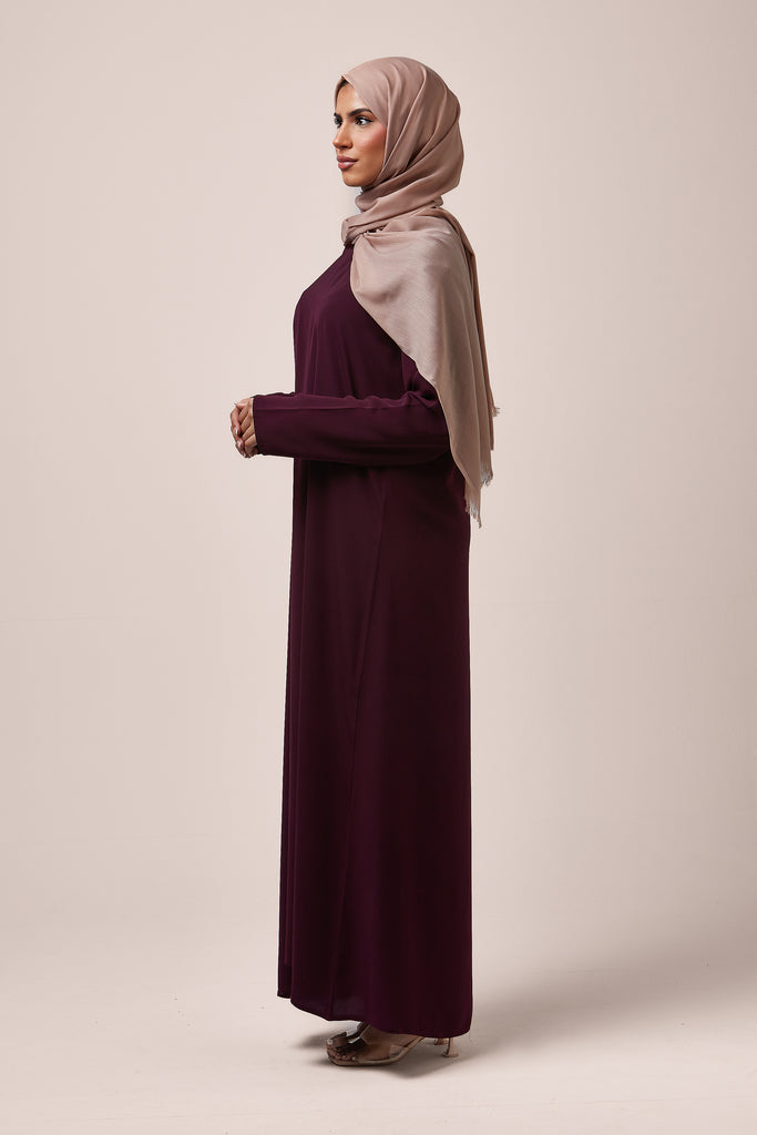 Purple Plain Abaya