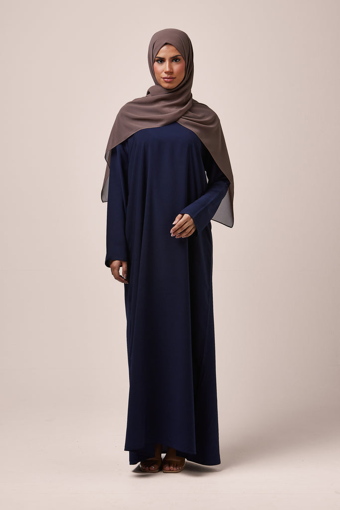 Navy Plain Abaya