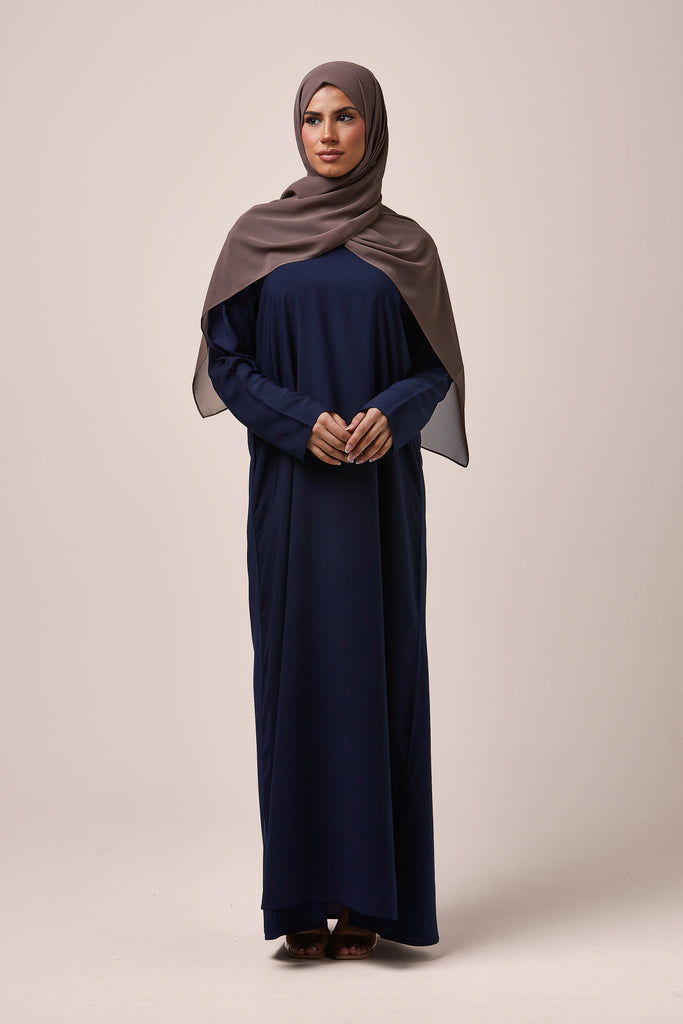 Navy Plain Abaya