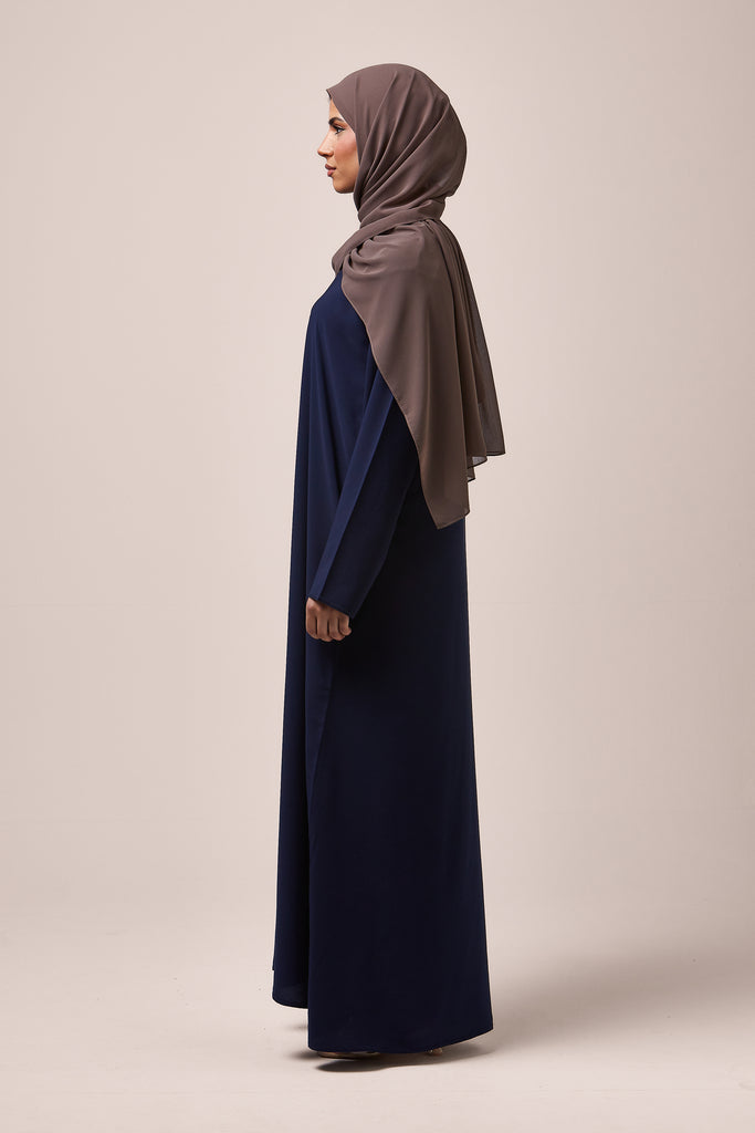 Navy Plain Abaya