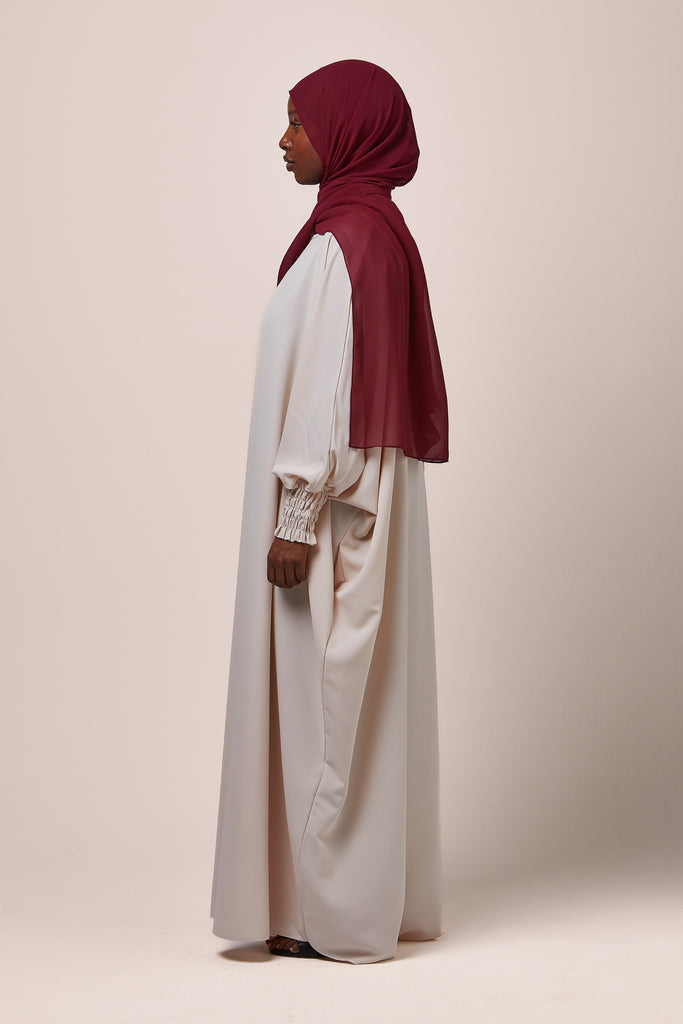 Beige Batwing Abaya