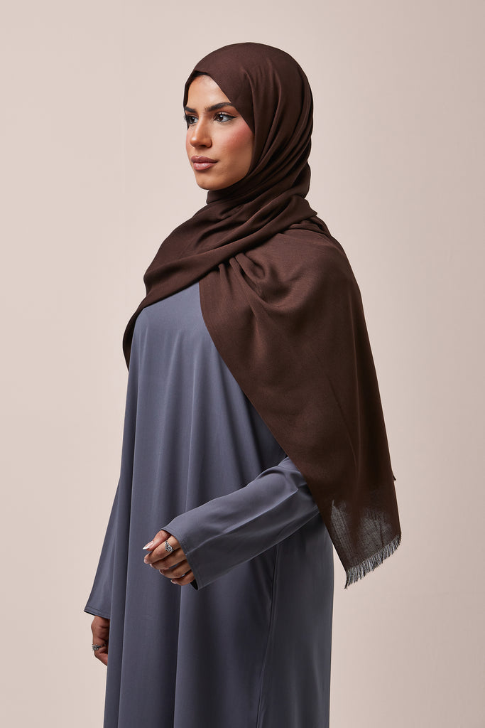 Grey Plain Abaya