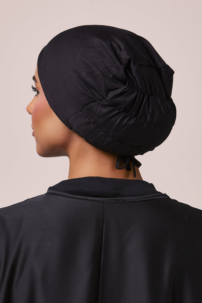 Black Silk Bonnet