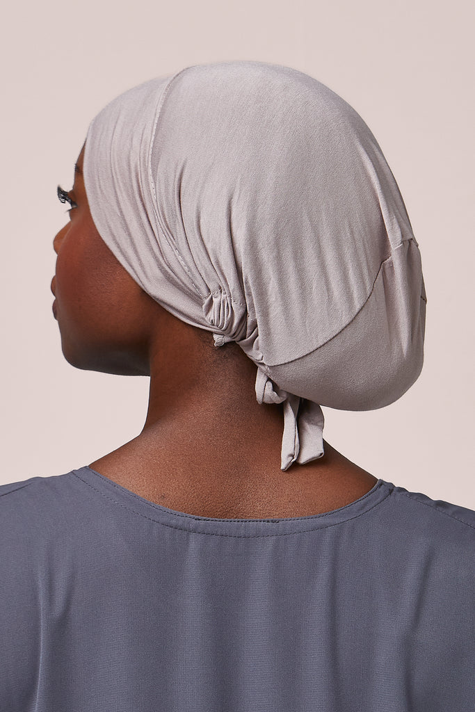 Oatmeal Tie Back Bonnet