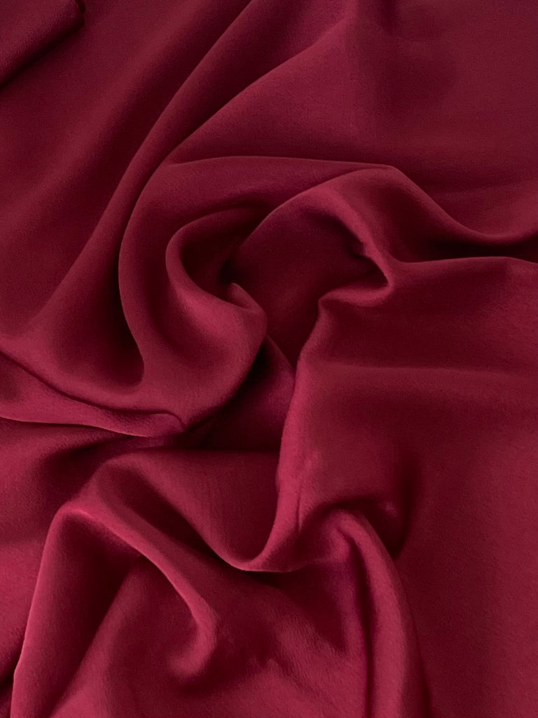 Dark Red Satin Grain Hijab