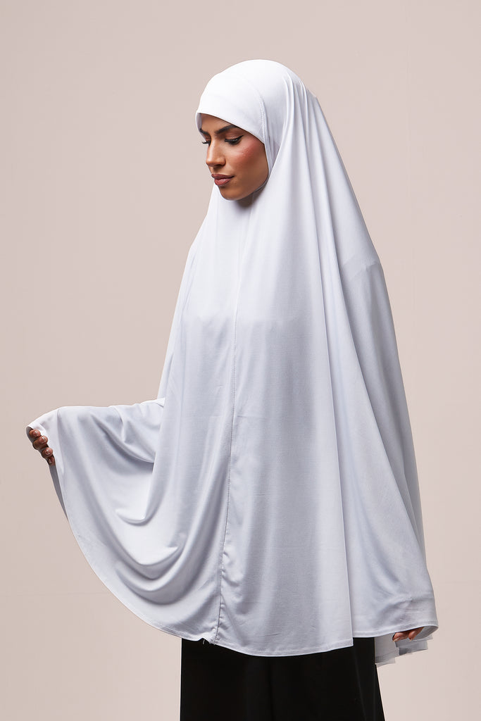 One-Piece Prayer Hijab White