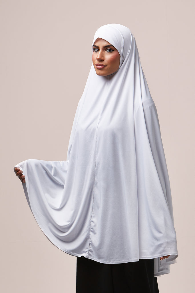 One-Piece Prayer Hijab White