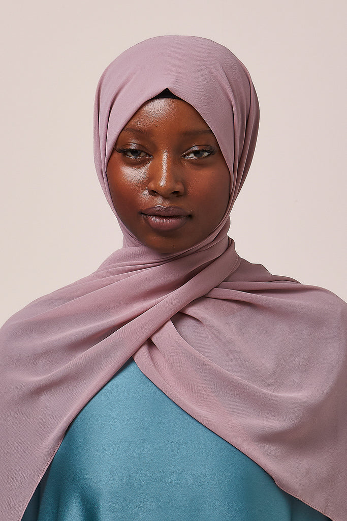 Rosewood Chiffon Hijab