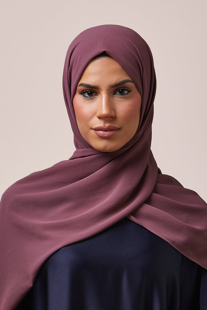 Mauve Chiffon Hijab