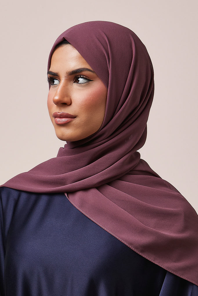 Mauve Chiffon Hijab