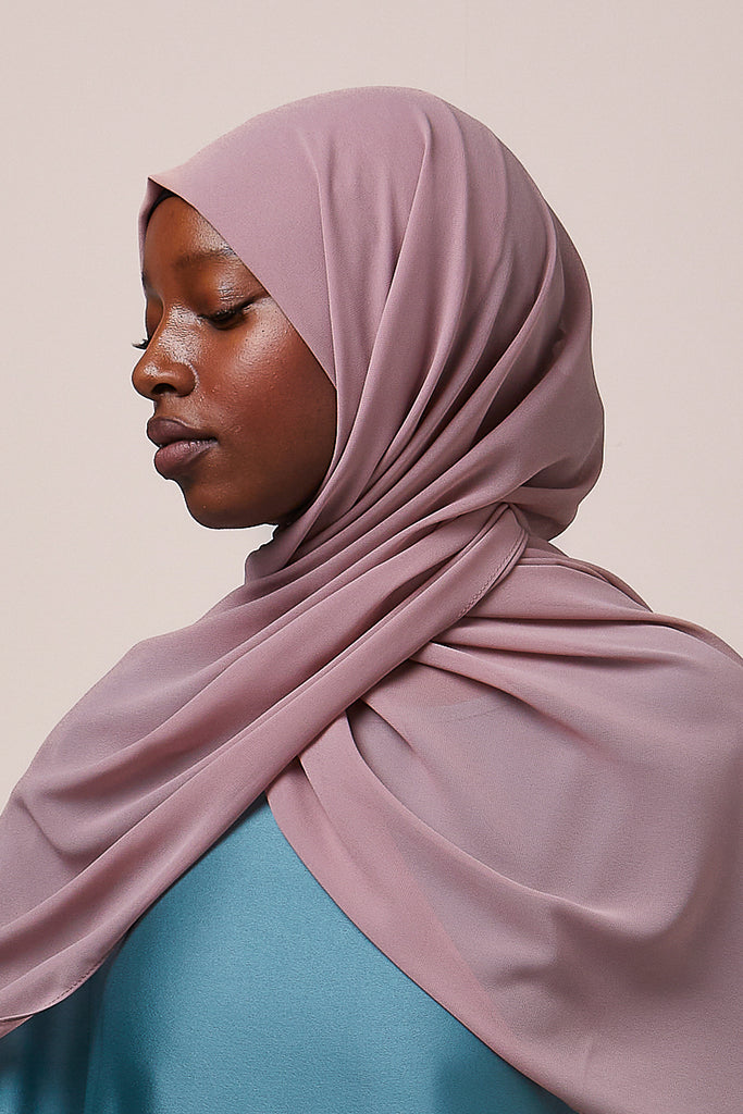 Rosewood Chiffon Hijab