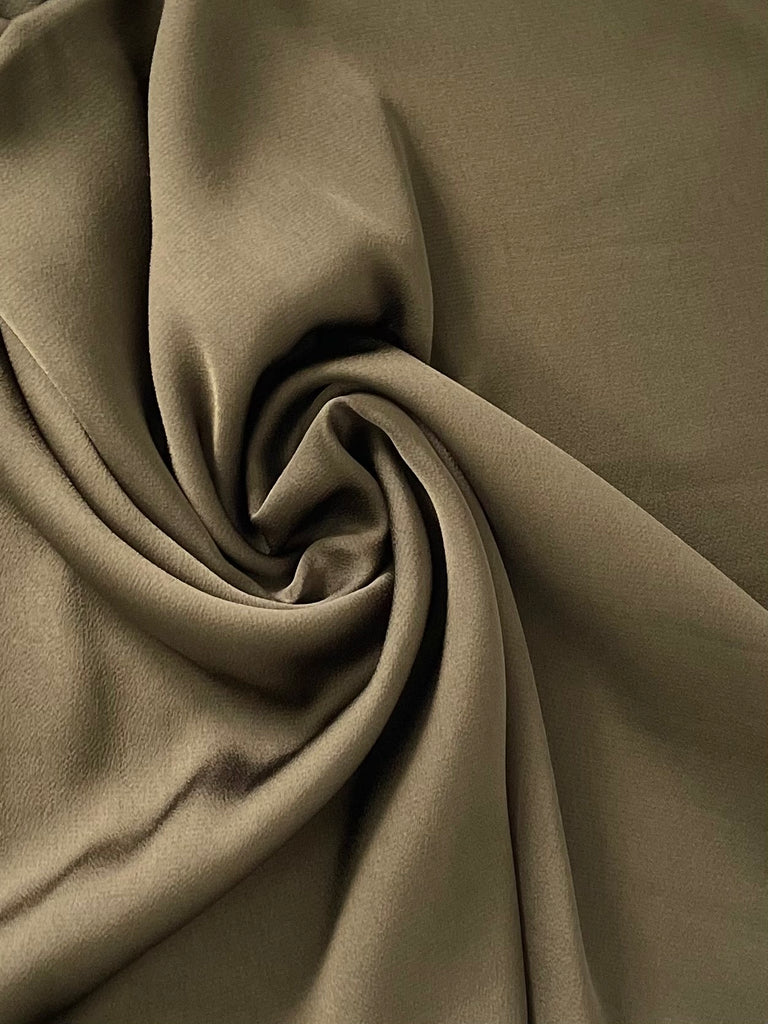 Khaki Satin Grain Hijab